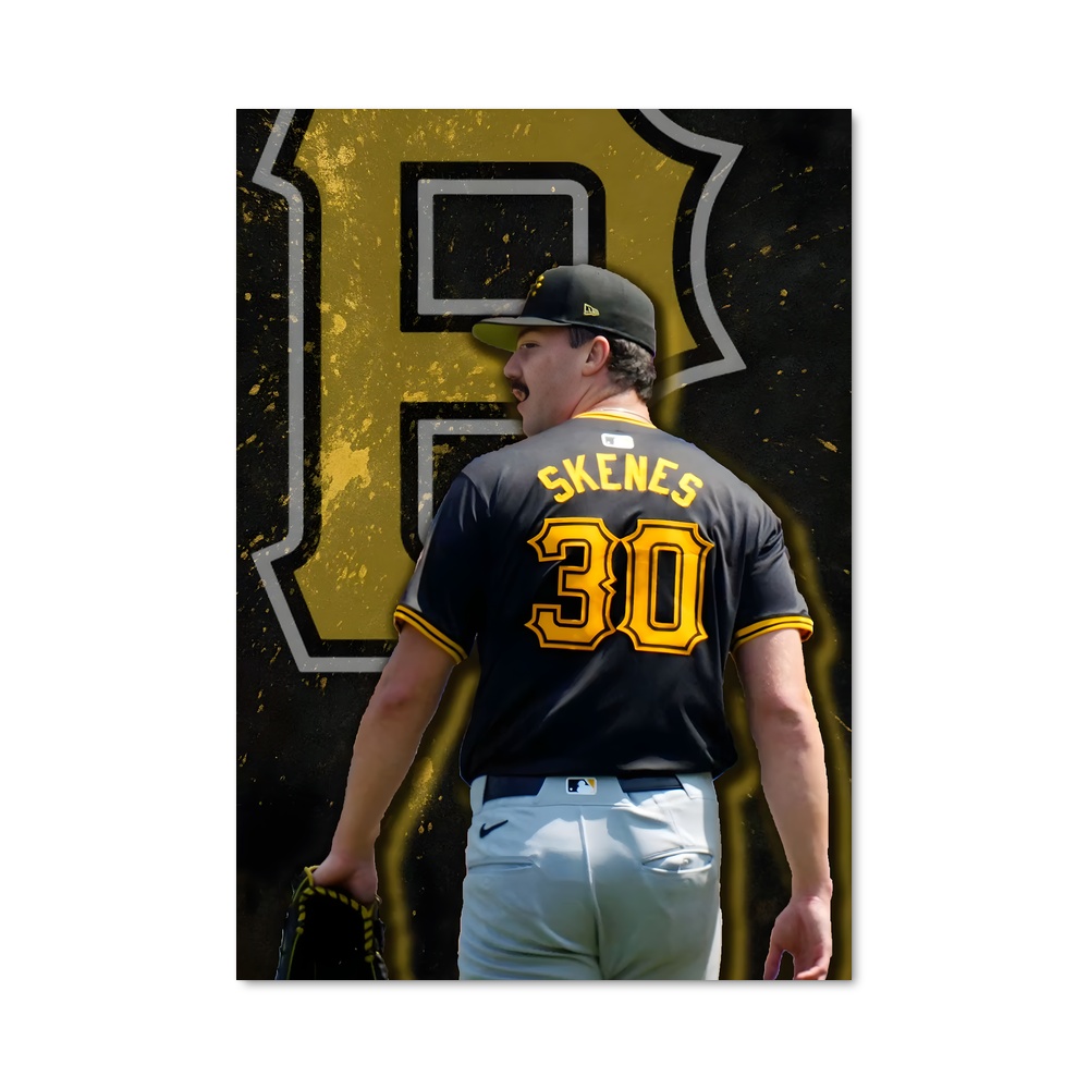 Poster Paul skenes – affiche Baseball